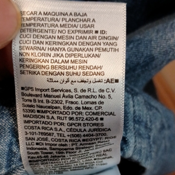 Old Navy Blue Denim Shirt Dress, Sz M, Belt Not Included - Picture 9 of 12